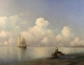 Ivan Aivazovsky evening at sea 1871 Seascape